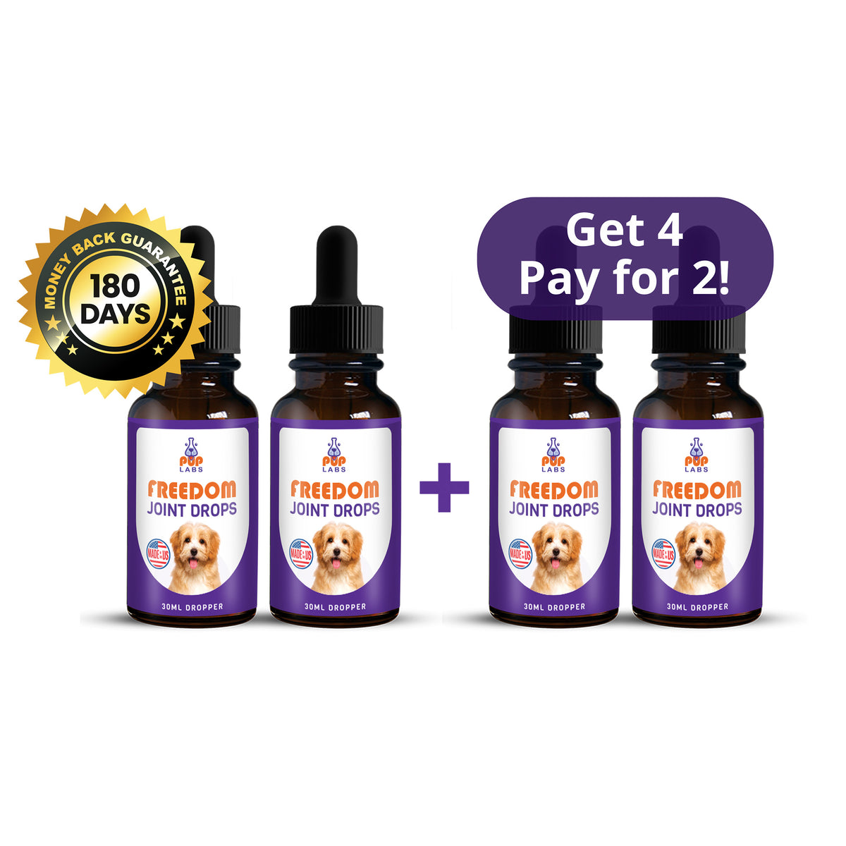 Freedom Joint Drops (Buy 2 Get TWO FREE) Pup Labs