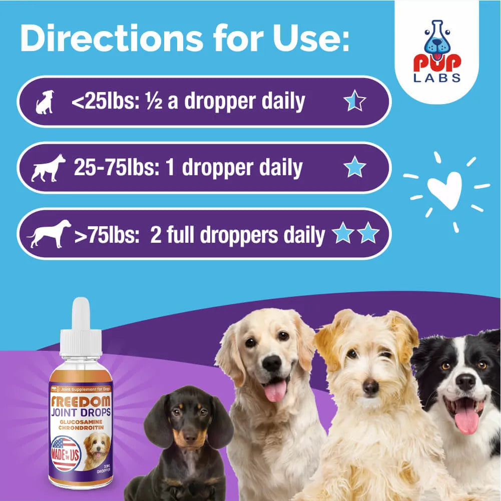 Freedom Joint Drops hidden Pup Labs
