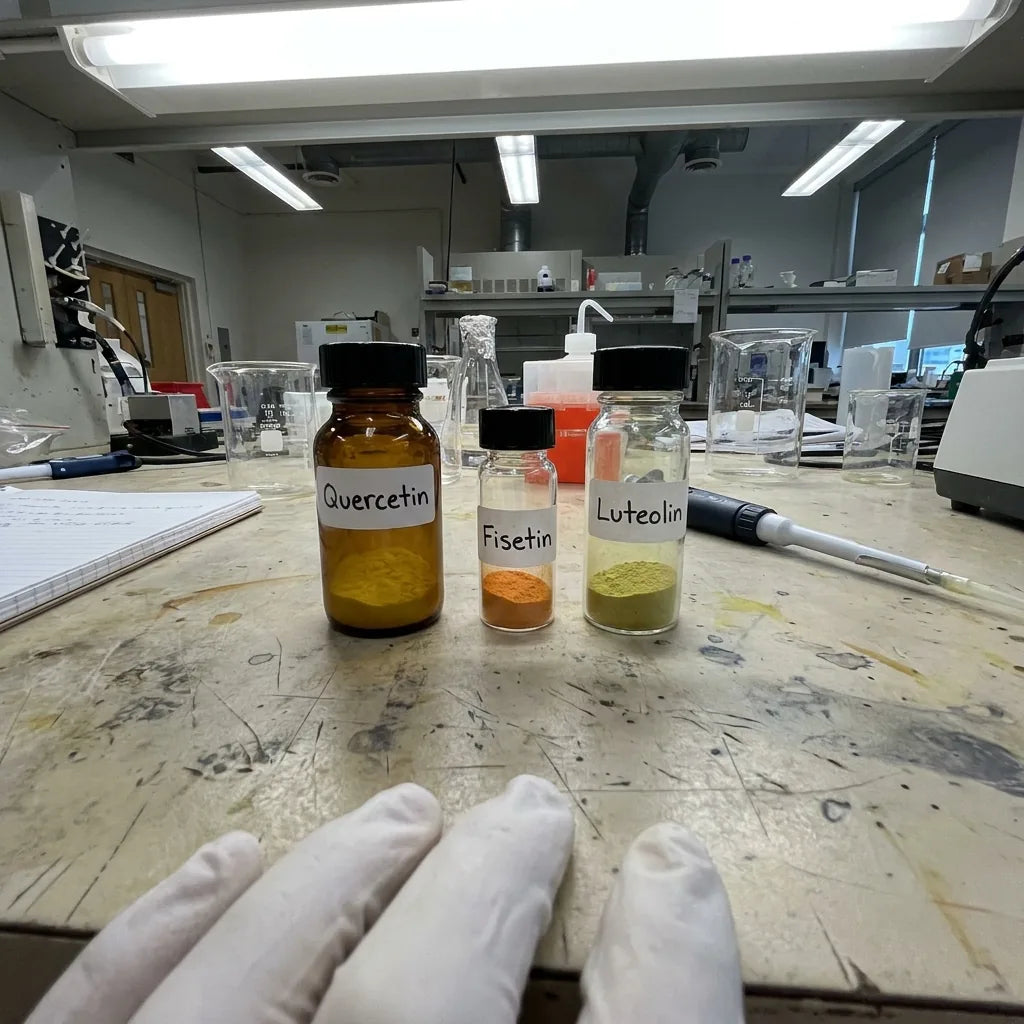 Quercetin, Fisetin and Luteolin vials
