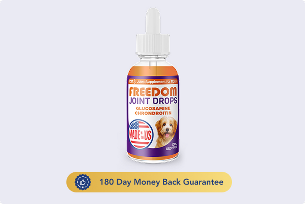 Join Aid Freedom Joint Drops for Dogs - Vet Approved - Pup Labs